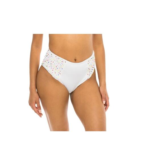 JMP the Label Cancun Crochet High Waisted Bottom in Daydream - S - Picture 1 of 5